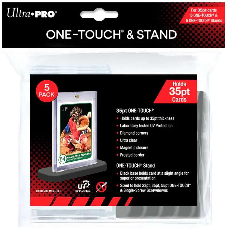 Ultra Pro Card Supplies One-Touch & Stands Card Holder 5-Pack [35PT ]