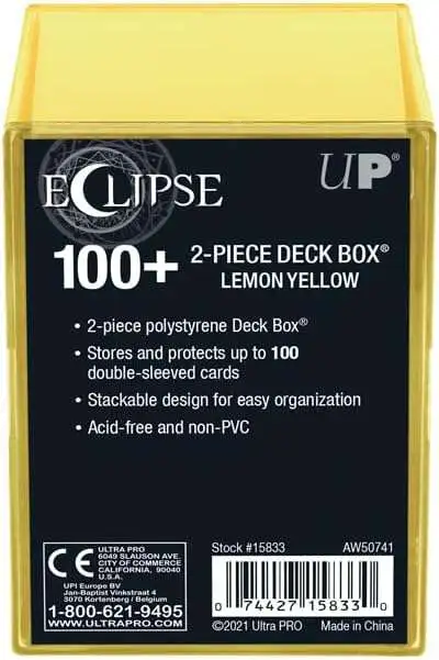 Ultra Pro Eclipse Card Supplies Lemon Yellow Card Supplies