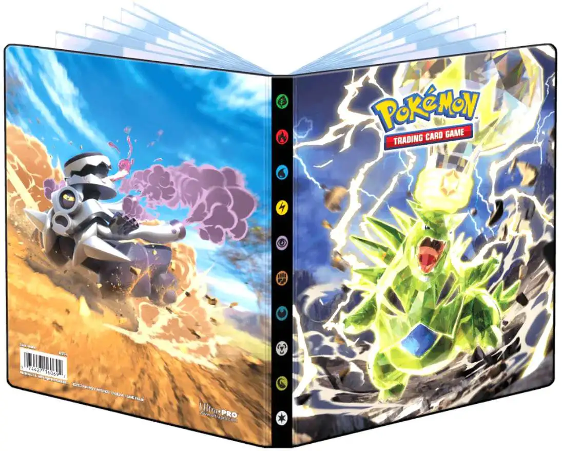 Ultra Pro Pokemon Trading Card Game Scarlet Violet Tyranitar Revavroom 4- Pocket Portfolio - ToyWiz