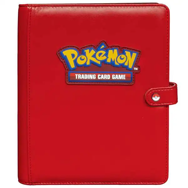 Ultra Pro Pokemon Trading Card Game Premium Red 4-Pocket Snap Binder