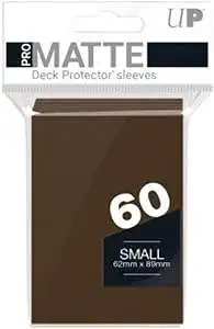 Ultra Pro Card Supplies Non-Glare Pro-Matte Brown Small Card Sleeves [60 Count]