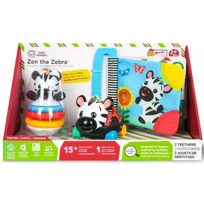 Baby Einstein Zen the Zebra 3-Piece Gift Set