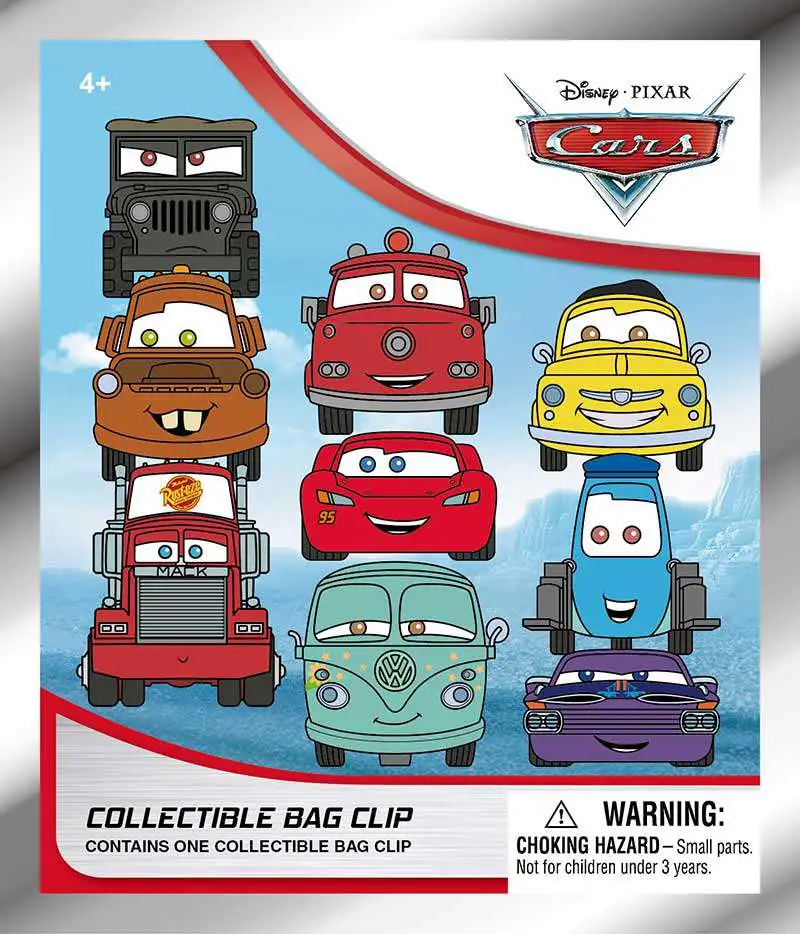 Disney 3D Figural Keyring Pixars Cars Series Mystery Pack