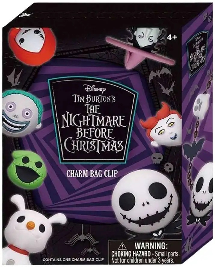 The Nightmare Before Christmas 3D Charm Clip NBX Mystery Pack [1 RANDOM Figure]