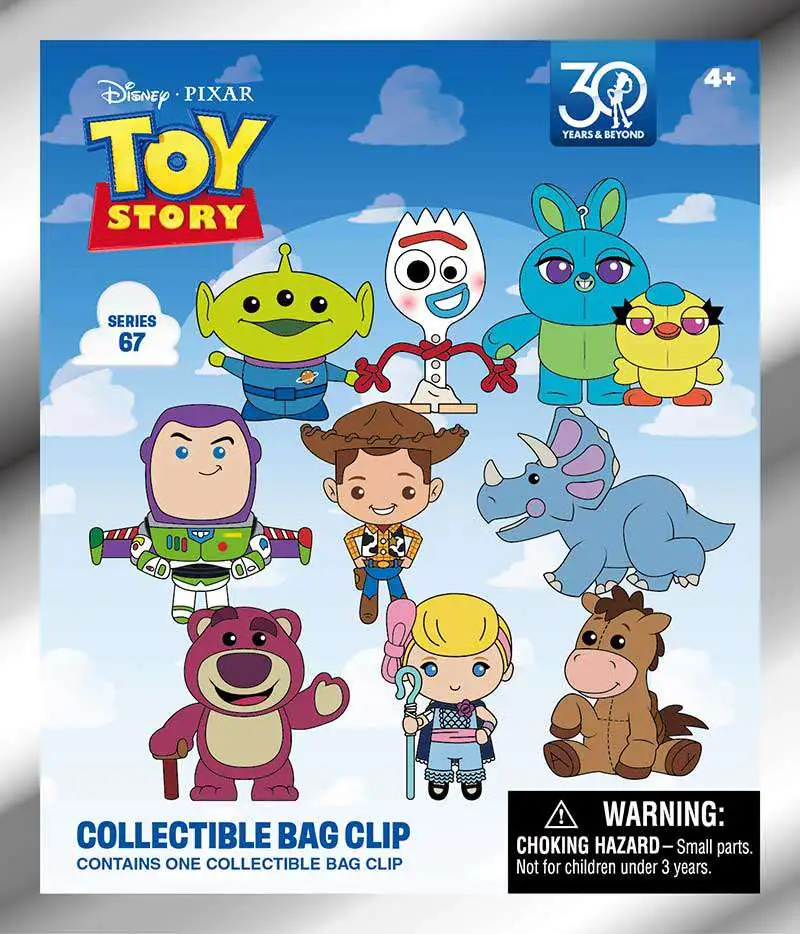 Disney 3D Figural Foam Bag Clip Toy Story 30th Anniversary Mystery Pack [1 RANDOM Figure]