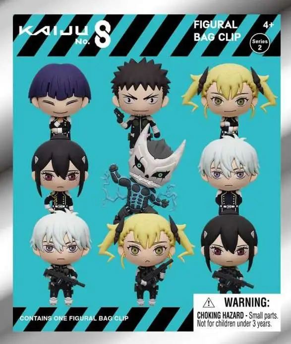3D Figural Bag Clip Kaiju No. 8 Series 2 Mystery Pack [1 RANDOM Figure]
