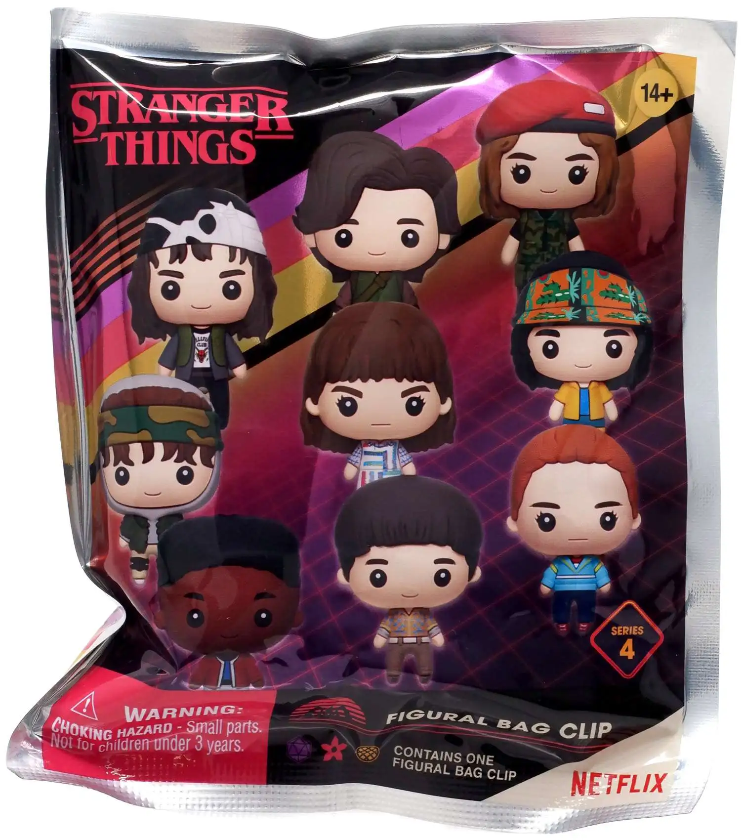 3D Figural Foam Bag Clip Stranger Things Series 4 Mystery Pack [1 RANDOM Figure]