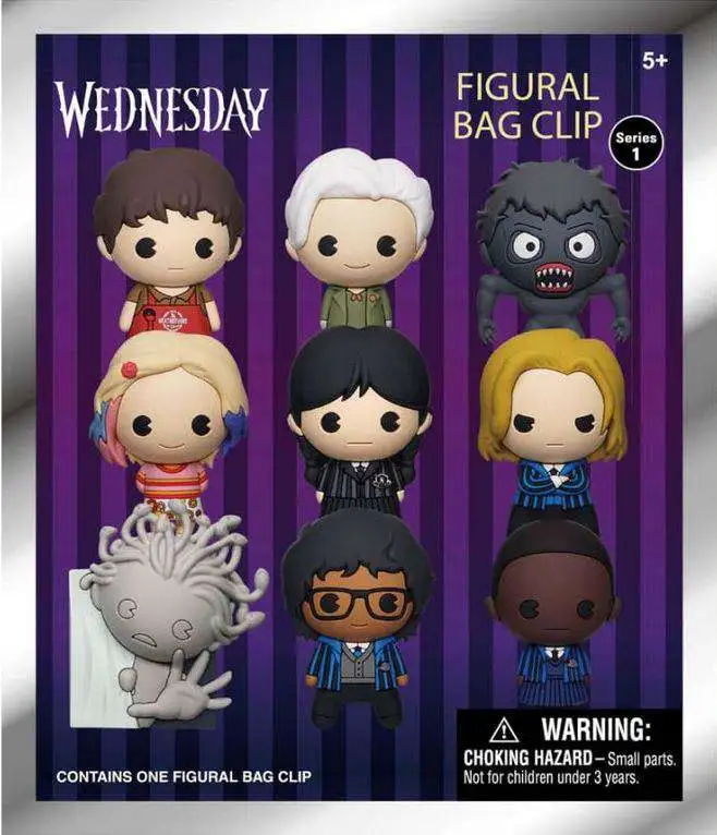 Wednesday 3D Figural Bag Clip Wednesday Series 1 Mystery Pack 1
