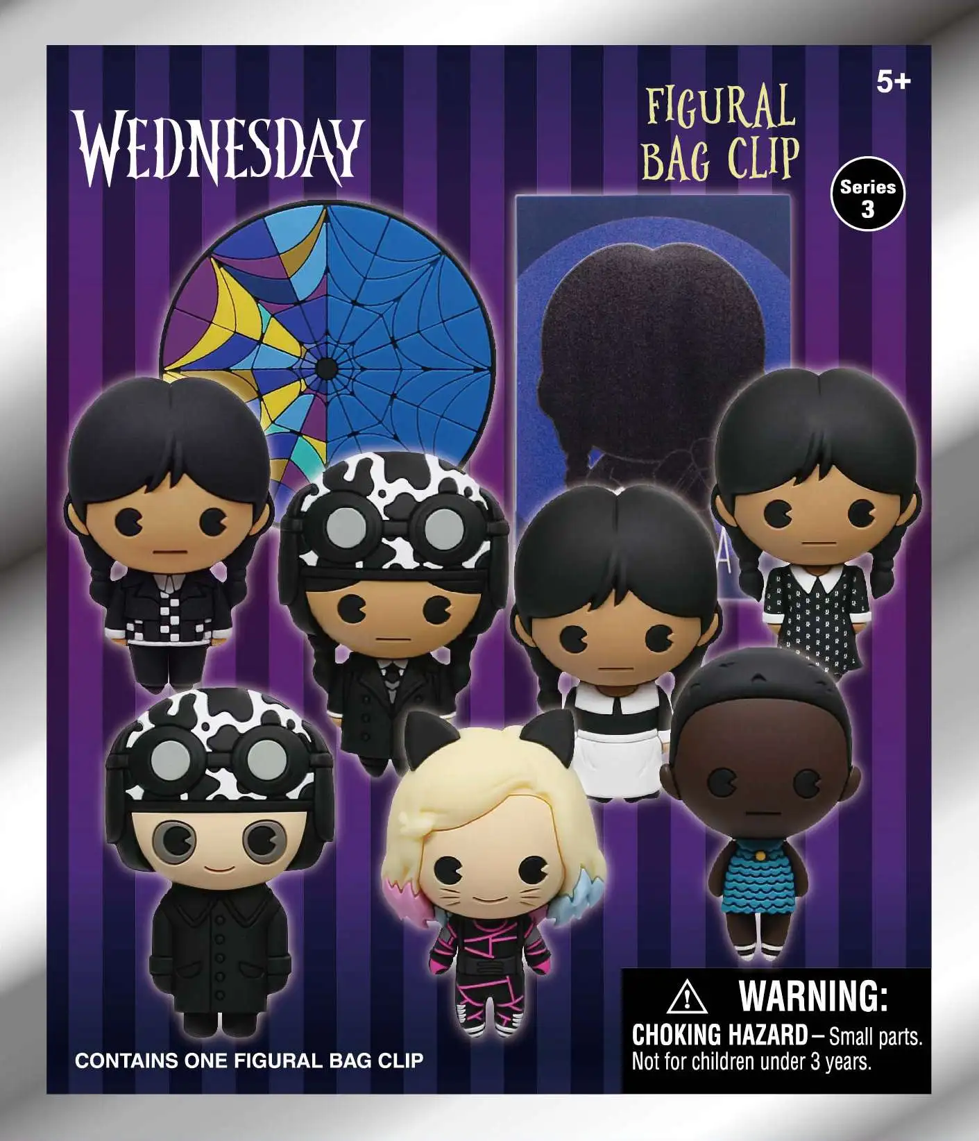 Wednesday 3D Figural Bag Clip Wednesday Series 3 Mystery Pack 1