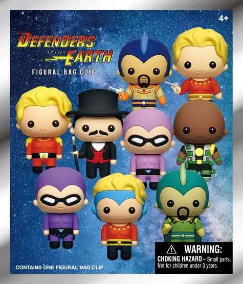 3D Figural Bag Clip Defenders of the Earth Mystery Pack [1 RANDOM FIgure]