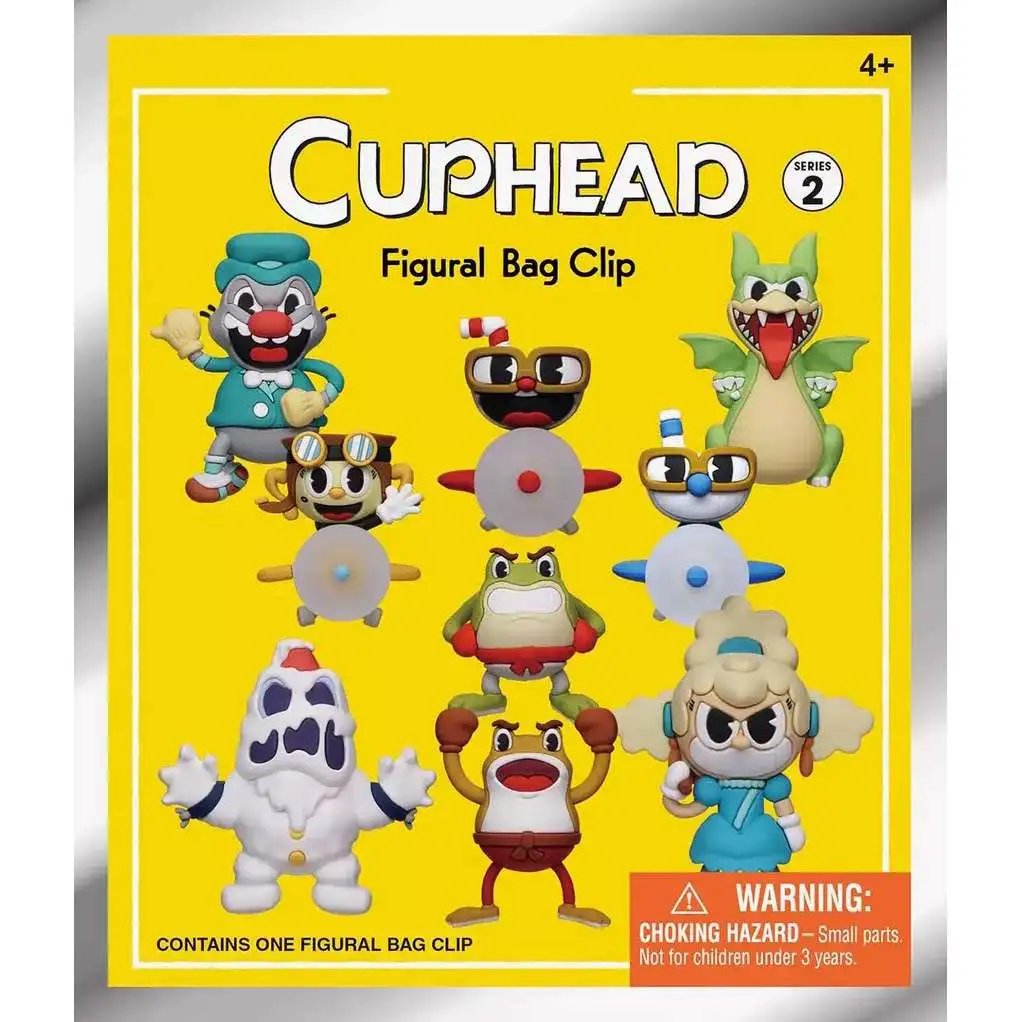 Cuphead 3D Figural Foam Bag Clip Cuphead Series 2 Mystery Pack 1