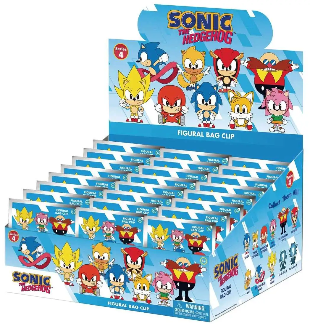 3D Figural Keyring Sonic the Hedgehog Series 4 Mystery Box [24 Packs]