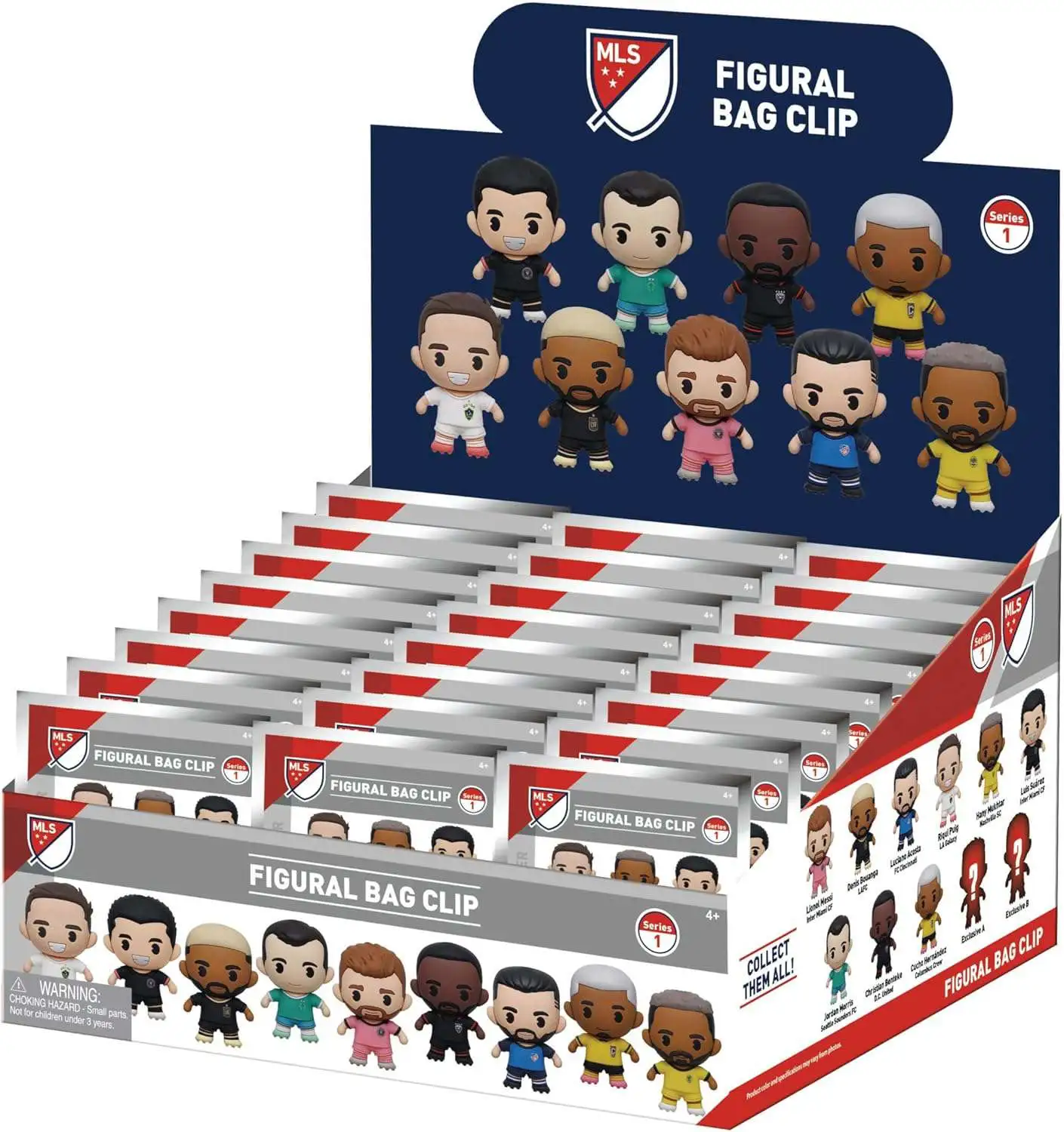 MLS Plush Keyring Major League Soccer Series 1 Mystery Box [24 Packs]