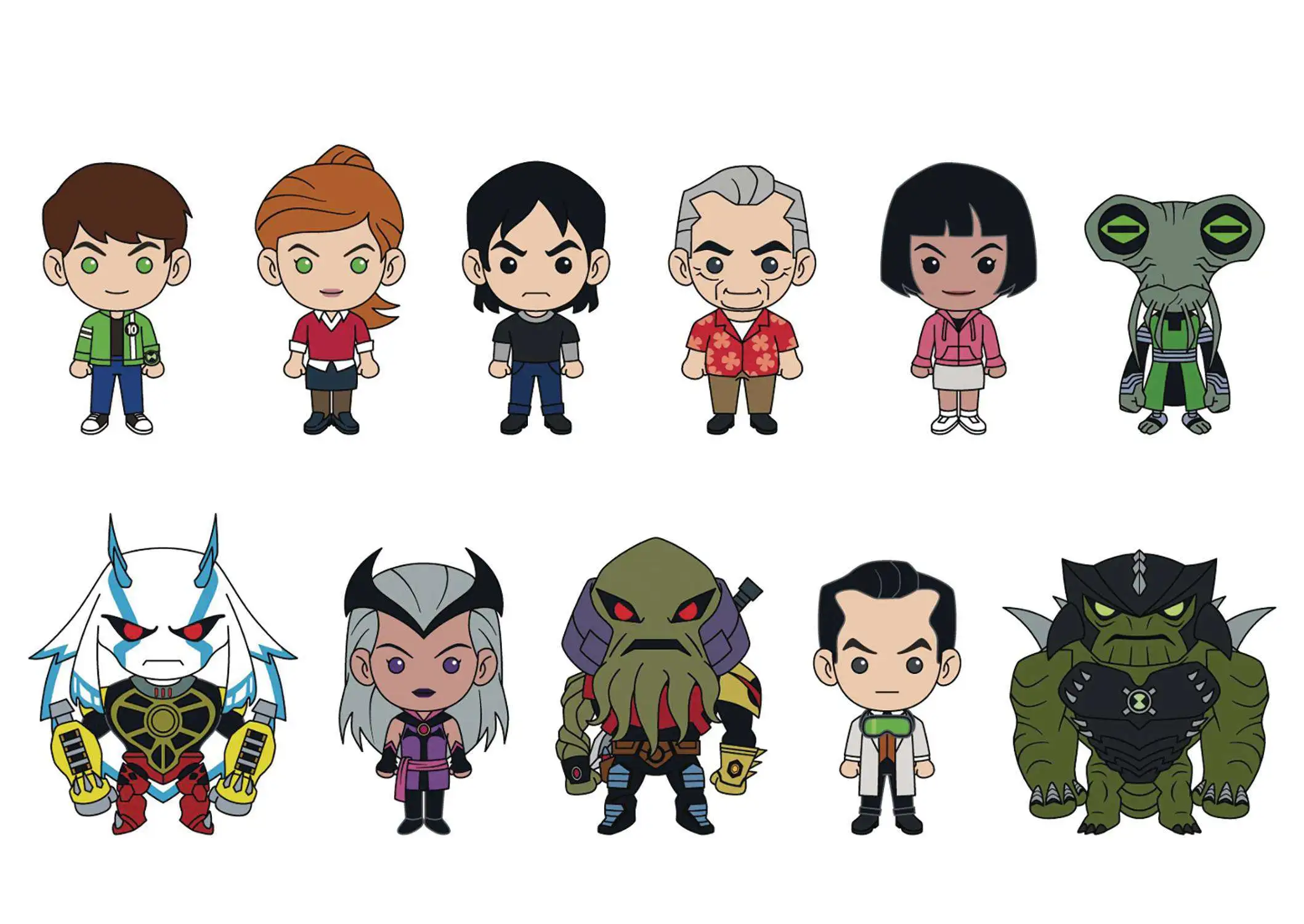 Ben 10 3D Figural Bag Clip Ben 10 Series 1 Mystery Box 24 Packs