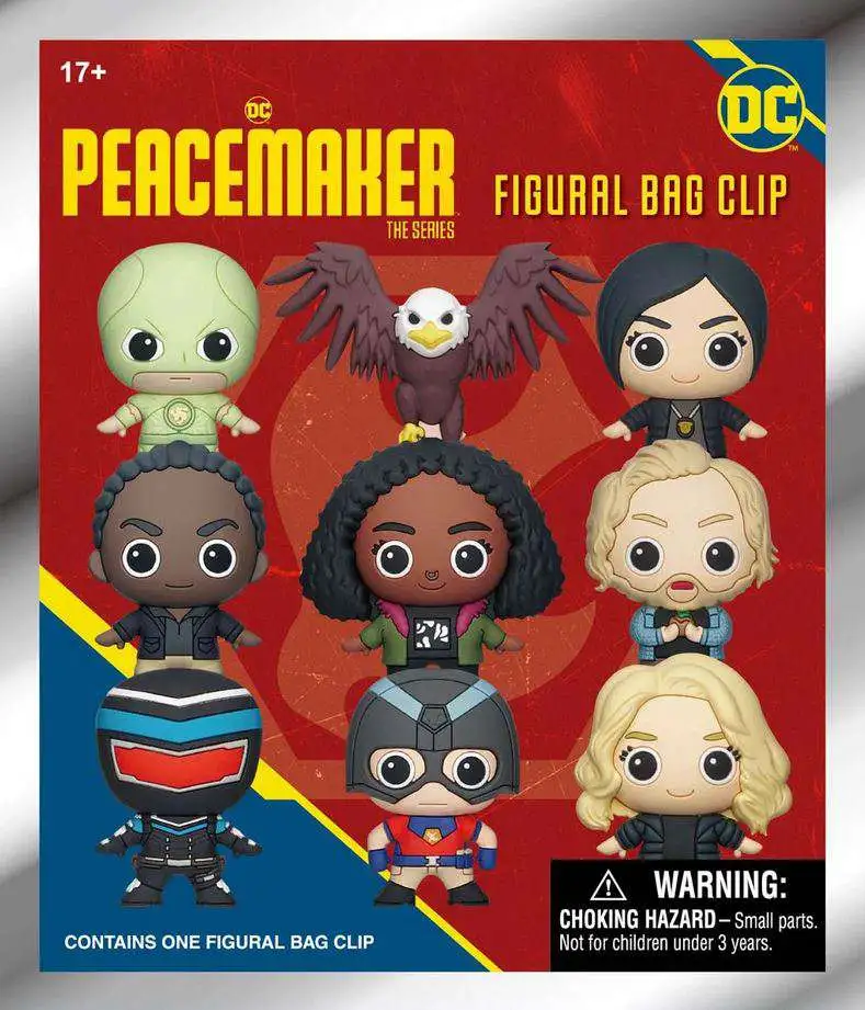 DC 3D Figural Foam Bag Clip Peacemaker Series 1 Mystery Pack [1 RANDOM Figure]