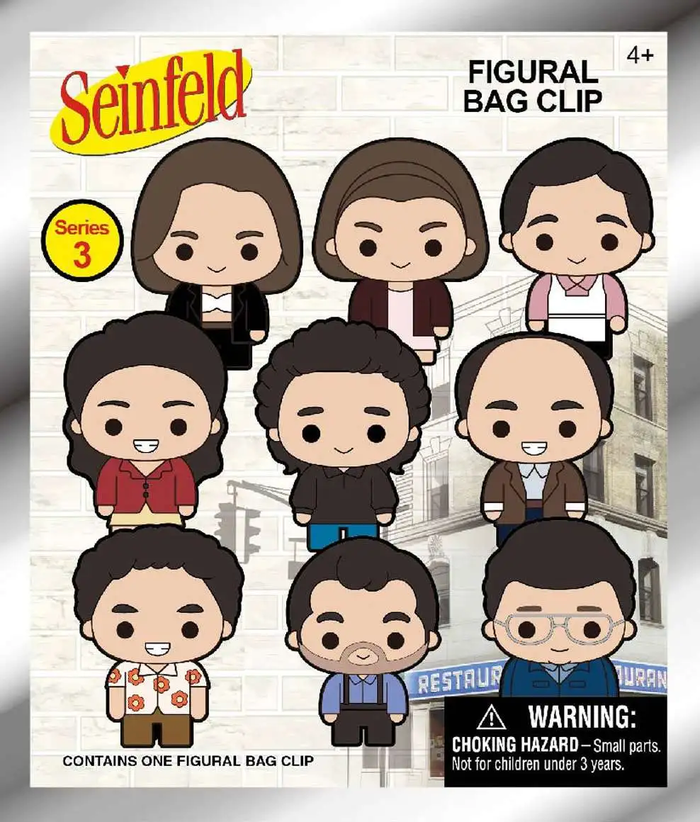 3D Figural Foam Bag Clip Seinfeld Series 3 Mystery Pack