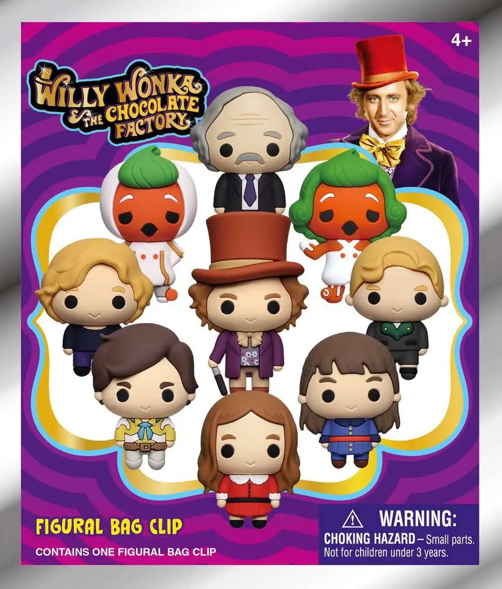 Willy Wonka The Chocolate Factory 3D Figural Bag Clip Series 1 Willy ...