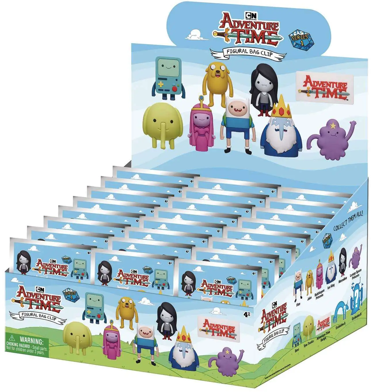 3D Figural Foam Bag Clip Adventure Time Series 1 Mystery Box [24 Packs]