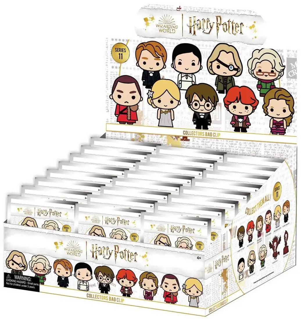 3D Figural Foam Bag Clip Harry Potter Series 11 Mystery Box [24 Packs]