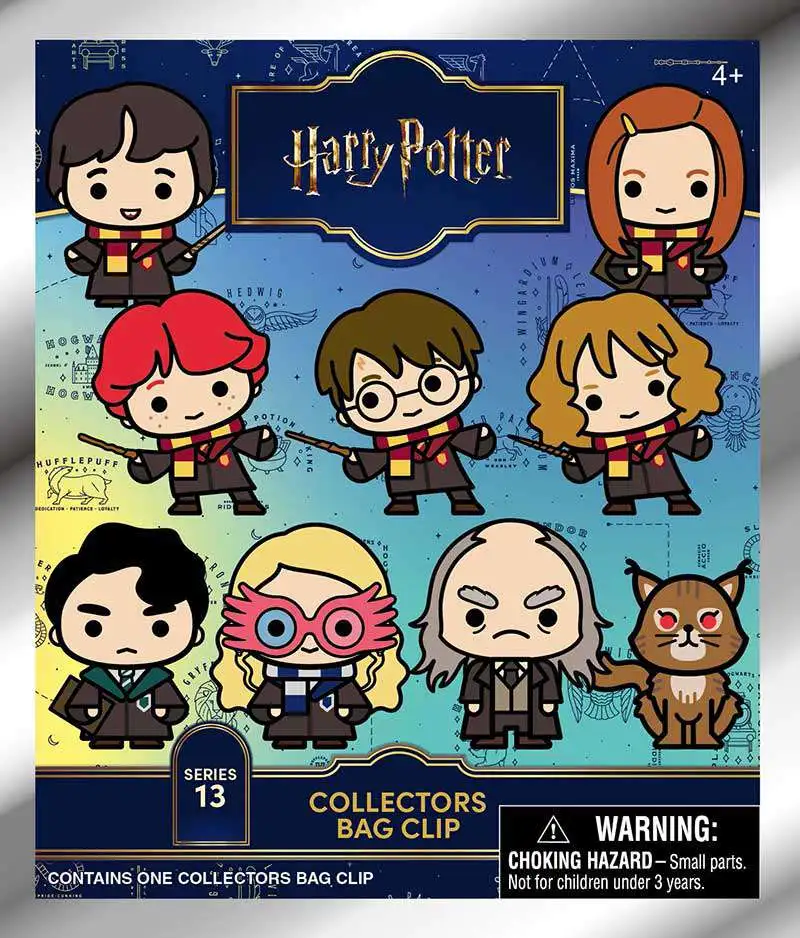 3D Figural Foam Bag Clip Harry Potter Series 13 Mystery Box [24 Packs]