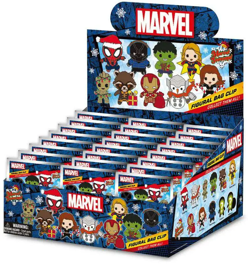 3D Figural Keyring Marvel Seasonal Series 1 Mystery Box [24 Packs]