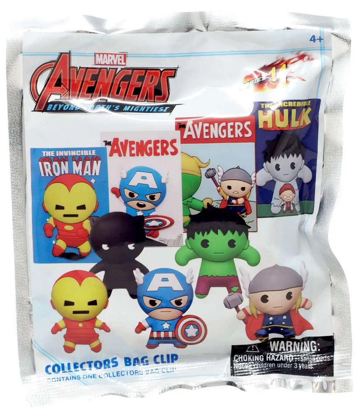 Marvel 3D Figural Foam Bag Clip Series 11 Avengers Beyond Earth's Mightiest Mystery Pack [1 RANDOM Figure]