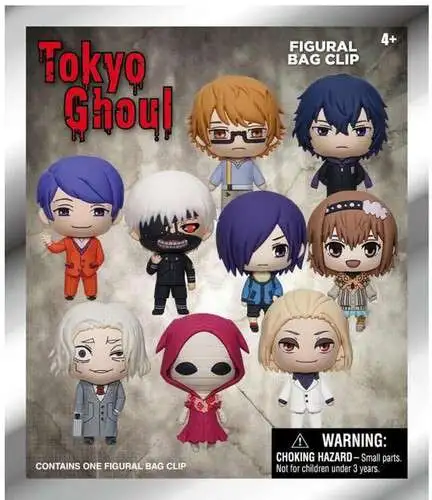 3D Figural Bag Clip Tokyo Ghoul Series 2 Mystery Pack [1 RANDOM Figure] (Pre-Order ships January)