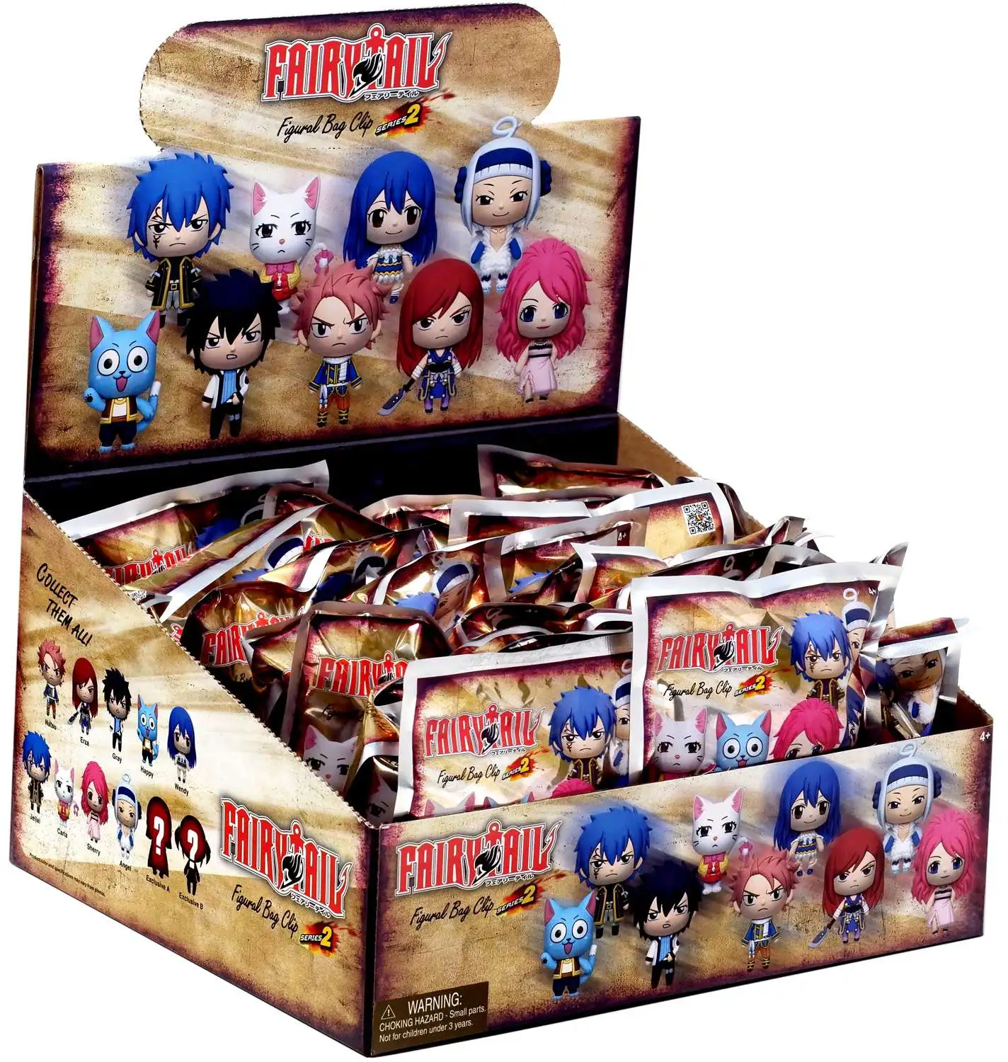 Fairy Tail Figural sale Blind Bag Clip Keychains full Set Anime monogram