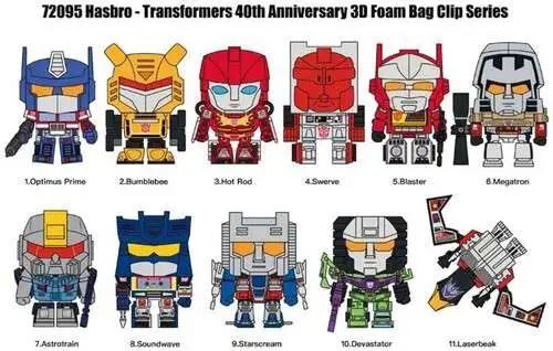 Transformers Soundwave Monogram 3D Foam - Keychain / Bag Clip