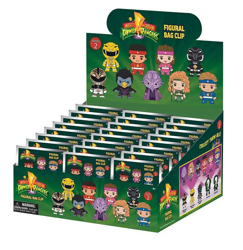 3D Figural Keyring Series 2 Power Rangers Mystery Box [24 Packs]