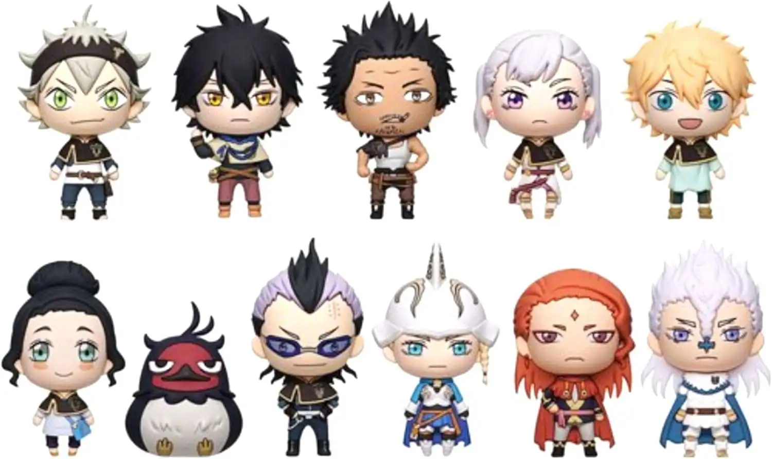 Black Clover 3D Figural Bag Clip Black Clover Series 1 Mystery Box