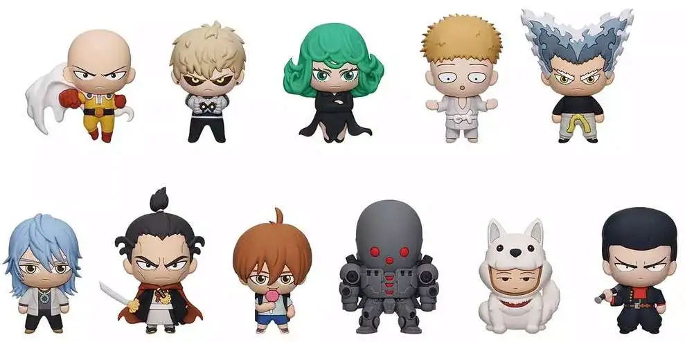 One Punch Man 3D Figural Foam Bag Clip One Punch Man Series 2