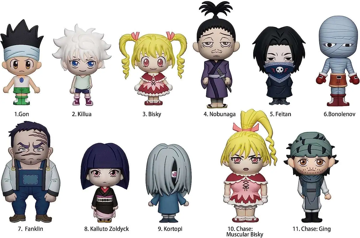 Hunter x Hunter 3D Figural Foam Bag Clip Series 3 Hunter x Hunter ...