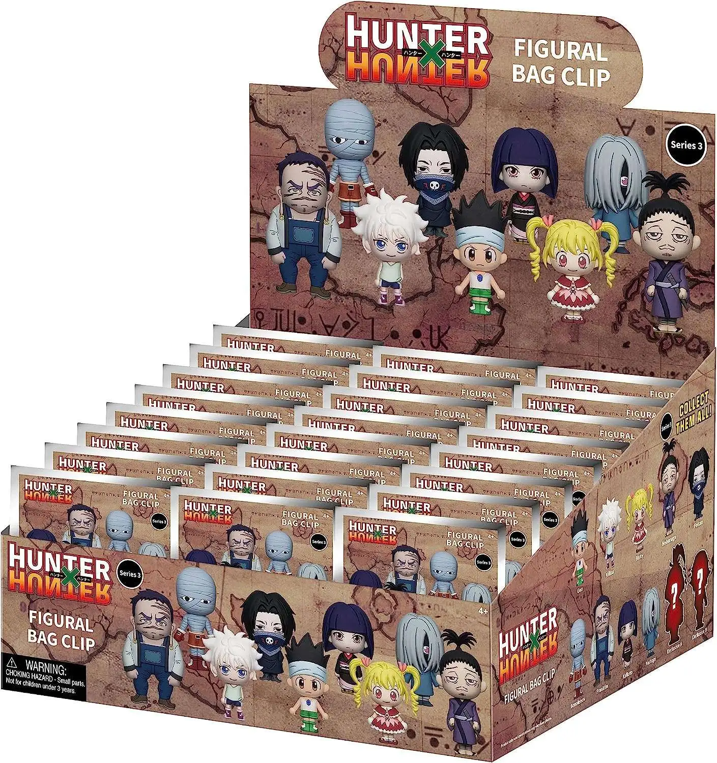 3D Figural Foam Bag Clip Hunter x Hunter Series 3 Hunter x Hunter Mystery Box [24 Packs]