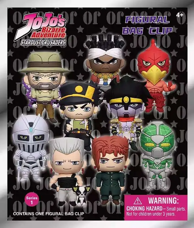 JoJo's Bizarre Adventure 3D Figural Keyring Stardust Crusaders Mystery Pack [1 RANDOM Figure]