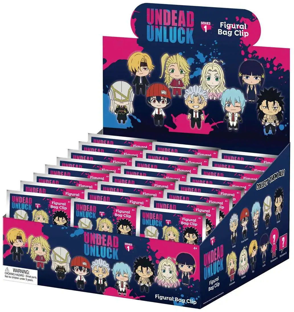 3D Figural Keyring Undead Unluck Series 1 Mystery Box [24 Packs]