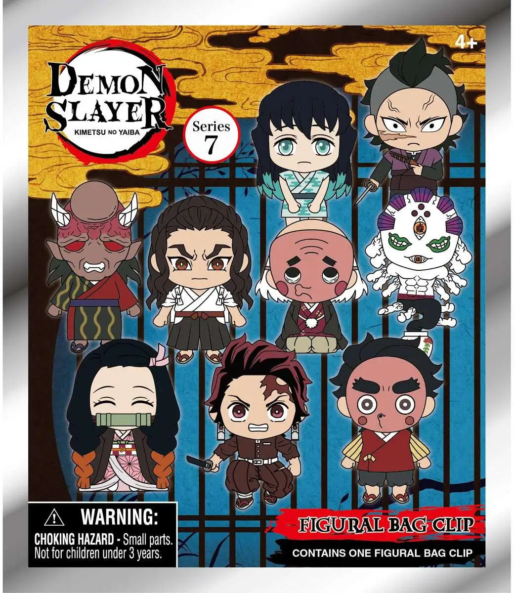 3D Figural Keyring Demon Slayer Series 7 Mystery Pack [1 RANDOM Figure]