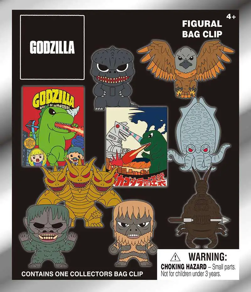 3D Figural Foam Bag Clip Godzilla Classic Series 7 Classic Series 7 Mystery Pack [1 RANDOM Figure]