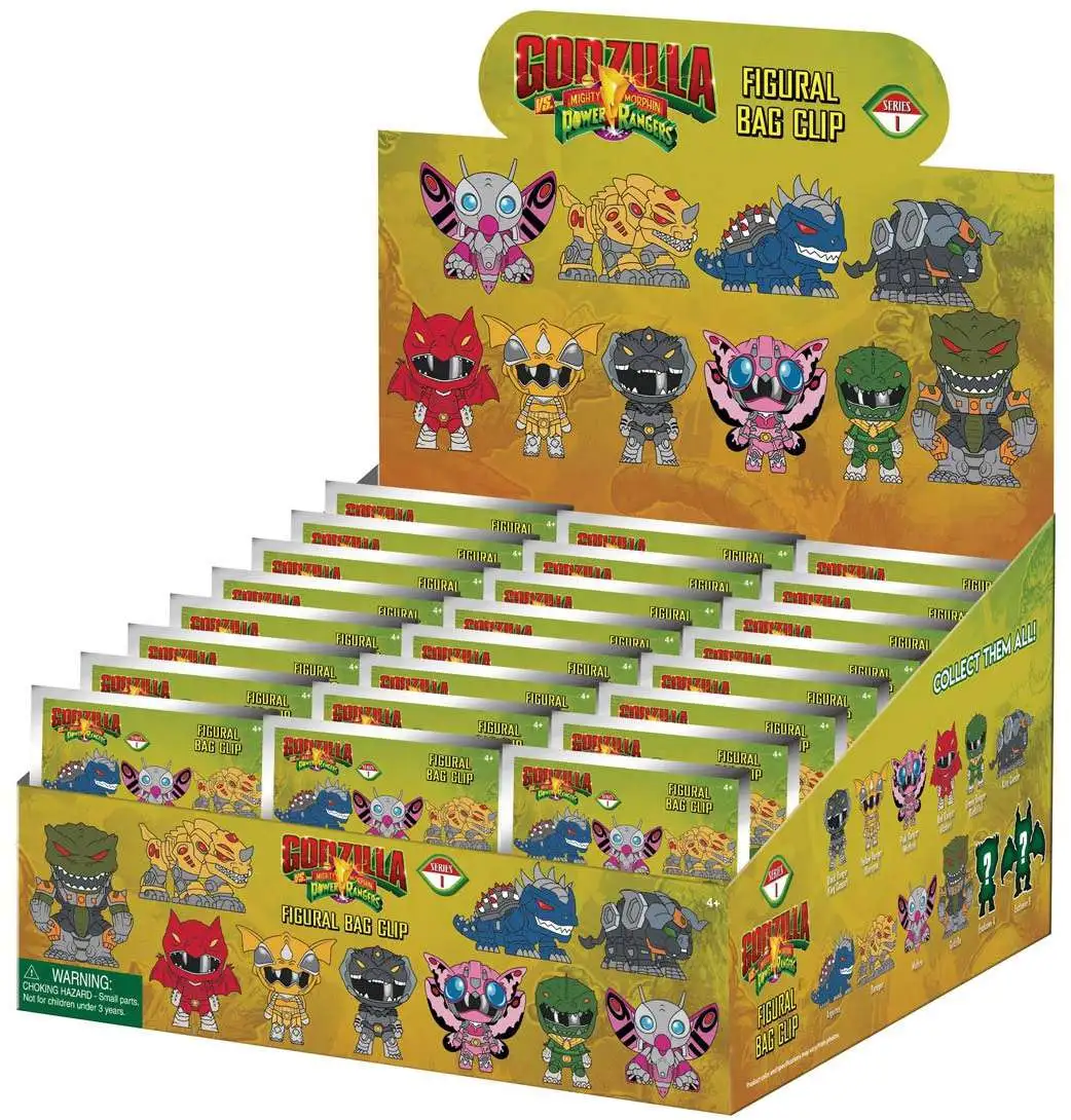 Godzilla x Power Rangers 3D Figural Foam Bag Clip Godzilla x