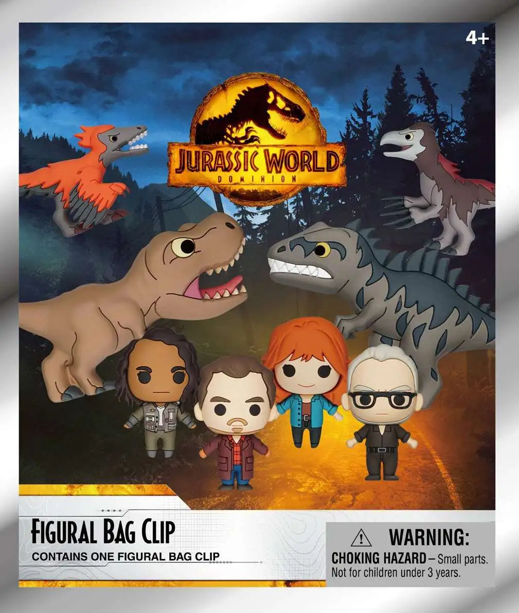 3D Figural Foam Bag Clip Jurassic Park Dominion Mystery Pack [1 RANDOM Figure]