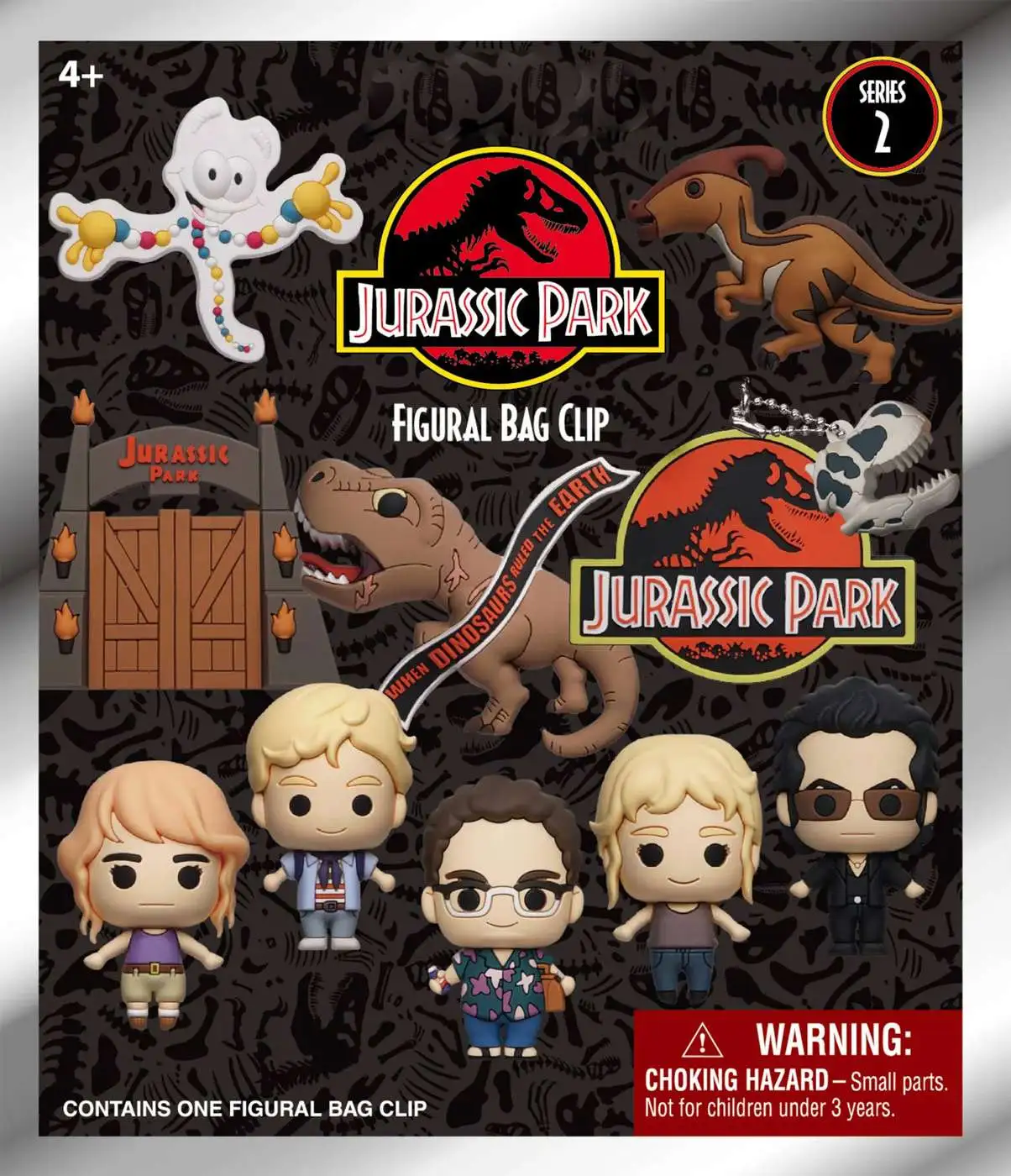 3D Figural Foam Bag Clip Series 2 Jurassic Park Mystery Pack [1 RANDOM Figure]