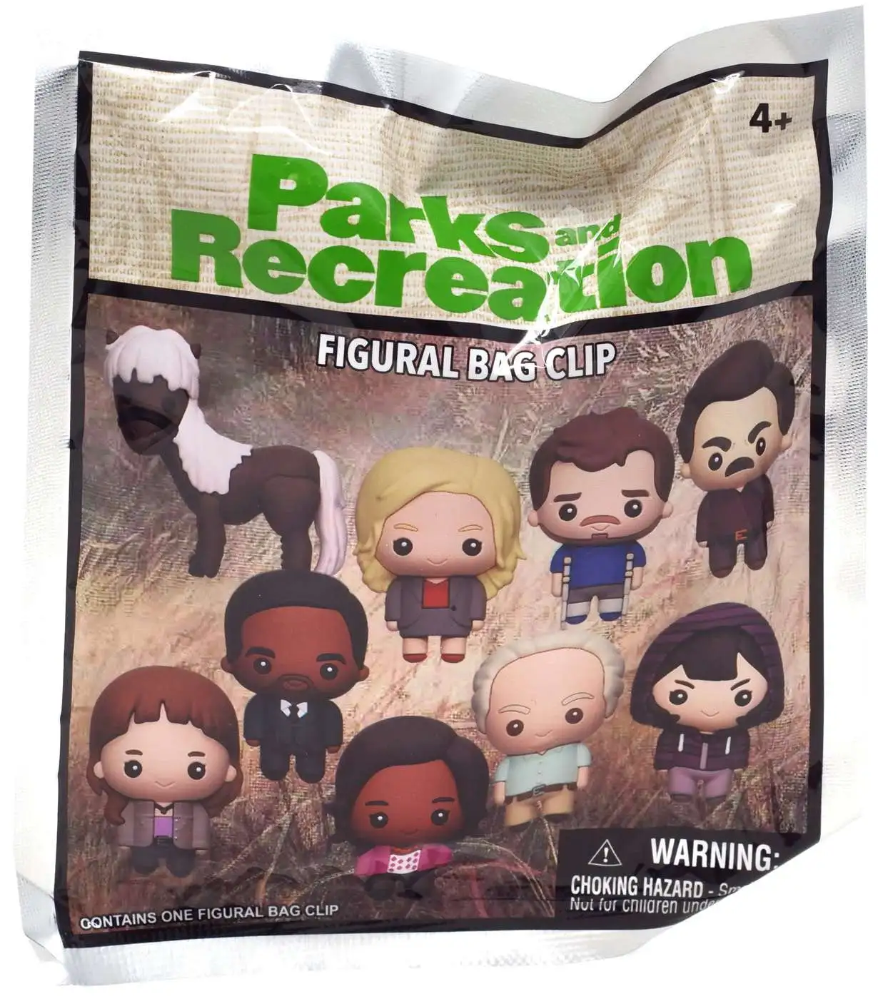 3D Figural Bag Clip Parks & Recreation Mystery Pack [1 RANDOM Figure]