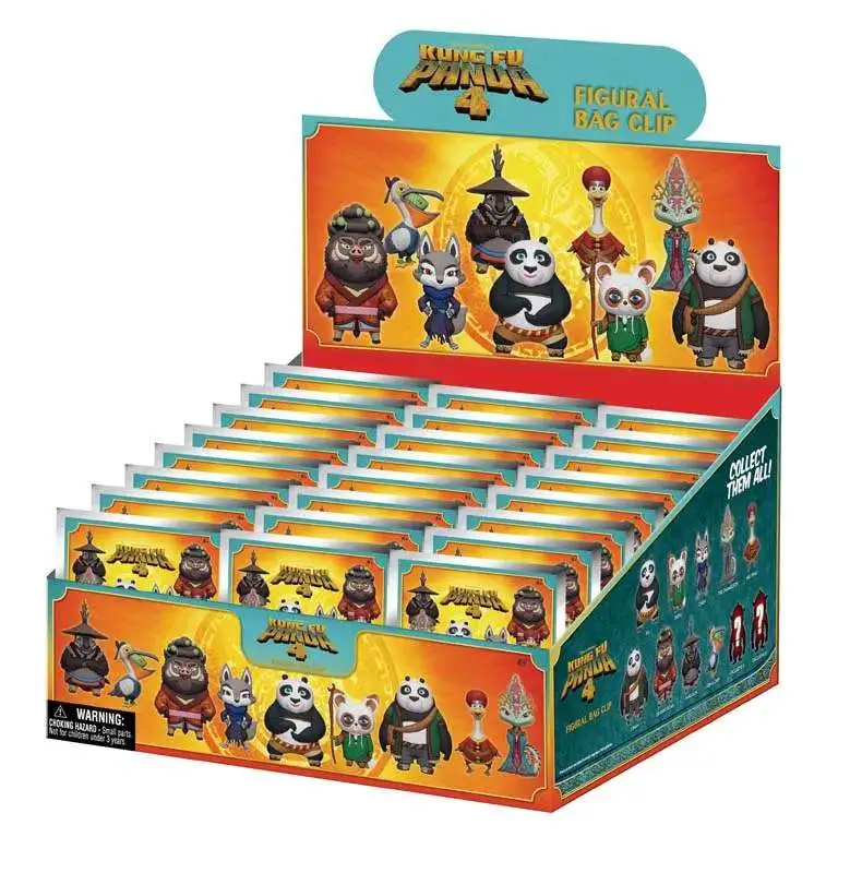 Kung Fu Panda 3D Figural Foam Bag Clip Kung Fu Panda 4 Series 1