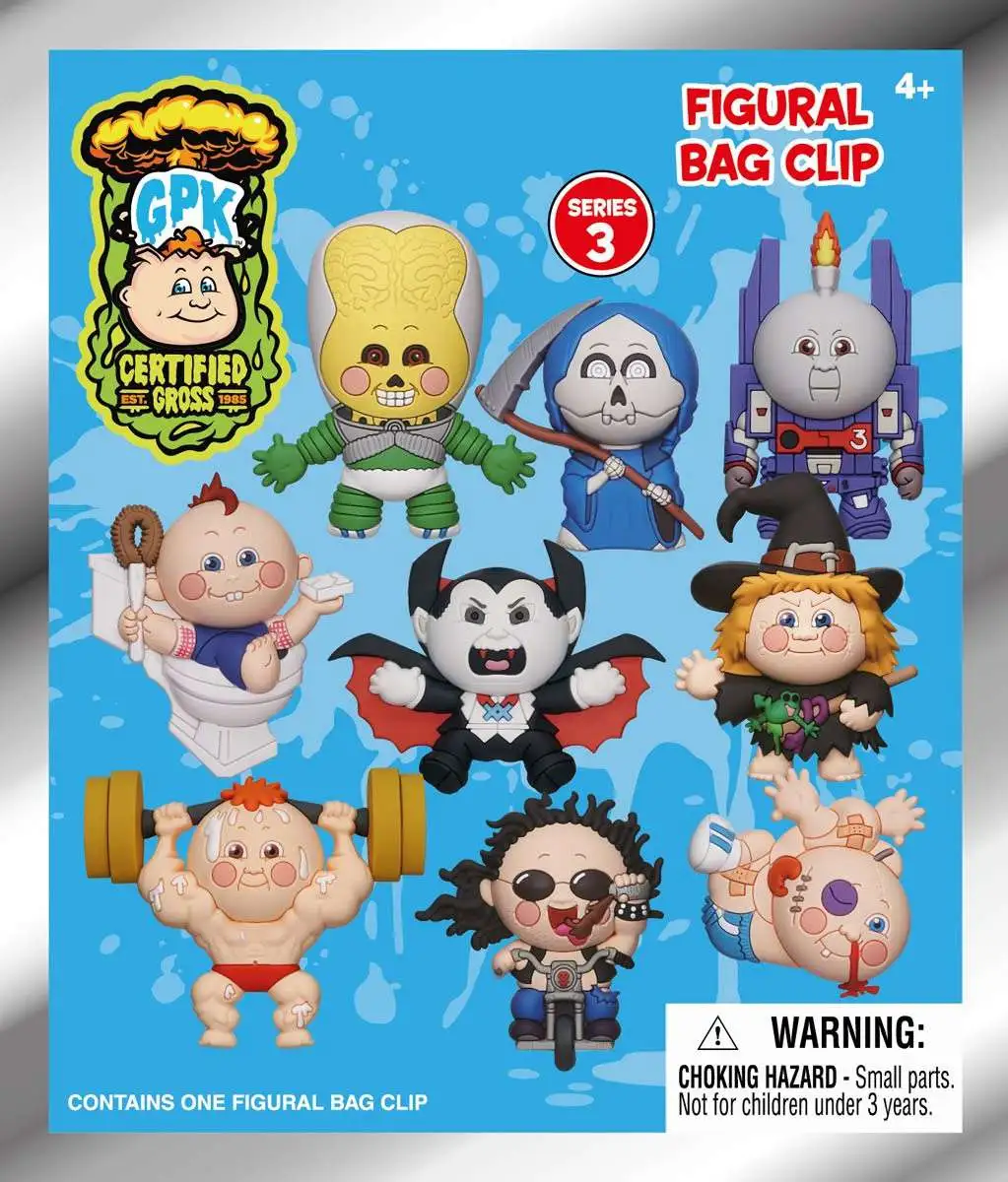 Garbage Pail Kids 3D Figural Foam Bag Clip Series 3 Garbage Pail