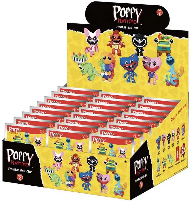 3D Figural Foam Bag Clip Poppy's Playtime Series 2 Mystery Box [24 Packs] (Pre-Order ships August)