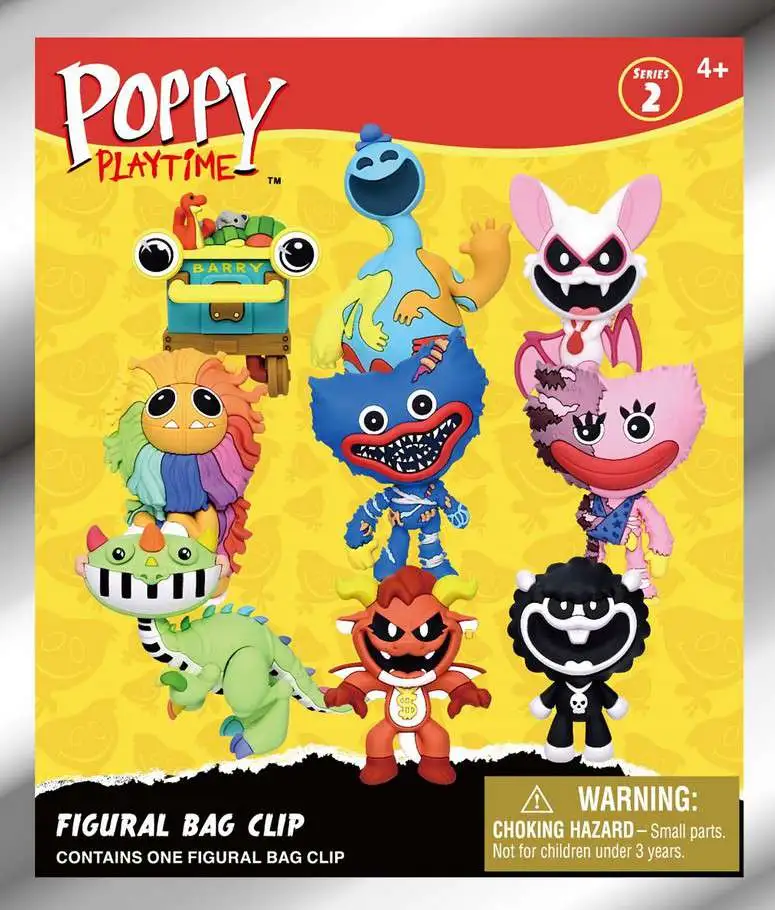 3D Figural Foam Bag Clip Poppy's Playtime Series 2 Mystery Pack [1 RANDOM Figure] (Pre-Order ships August)