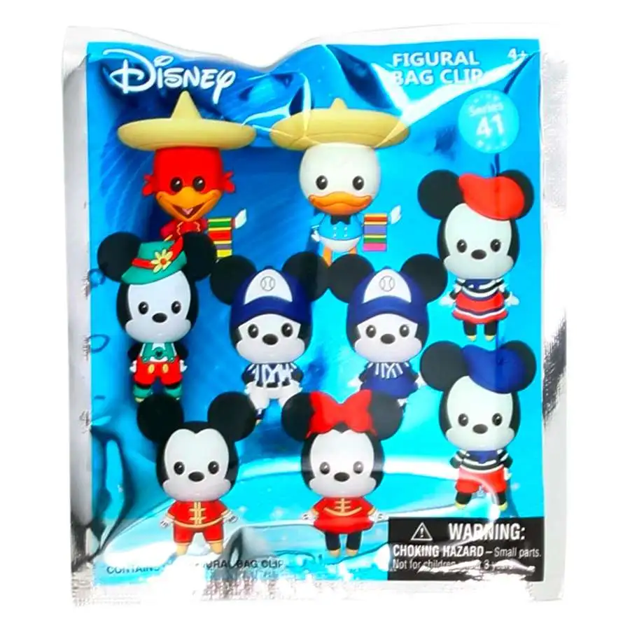 Disney 3D Figural Keyring Mickey & Minnie Around the World Series 41 Mystery Box [24 Packs] (Pre-Order ships January)