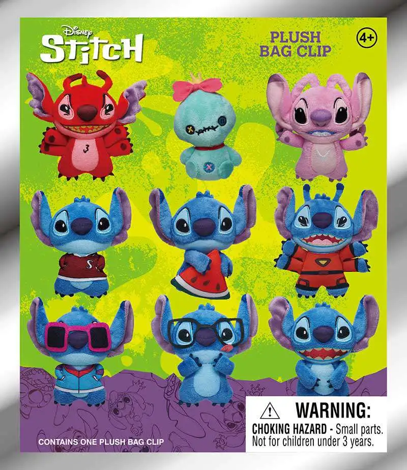 Disney Plush Keyring Lilo & Stitch Series 1 Mystery Pack [1 RANDOM Plush]