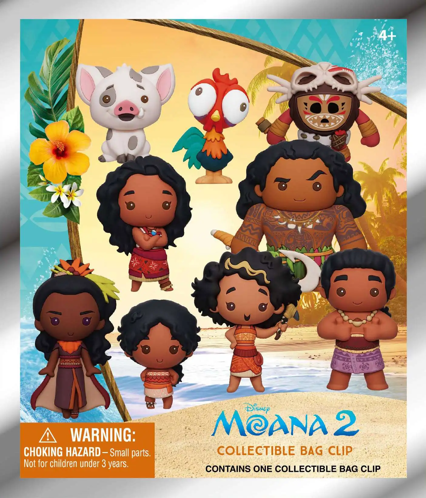 Disney 3D Figural Foam Bag Clip Moana 2 Series 1 Mystery Pack [1 RANDOM Figure]