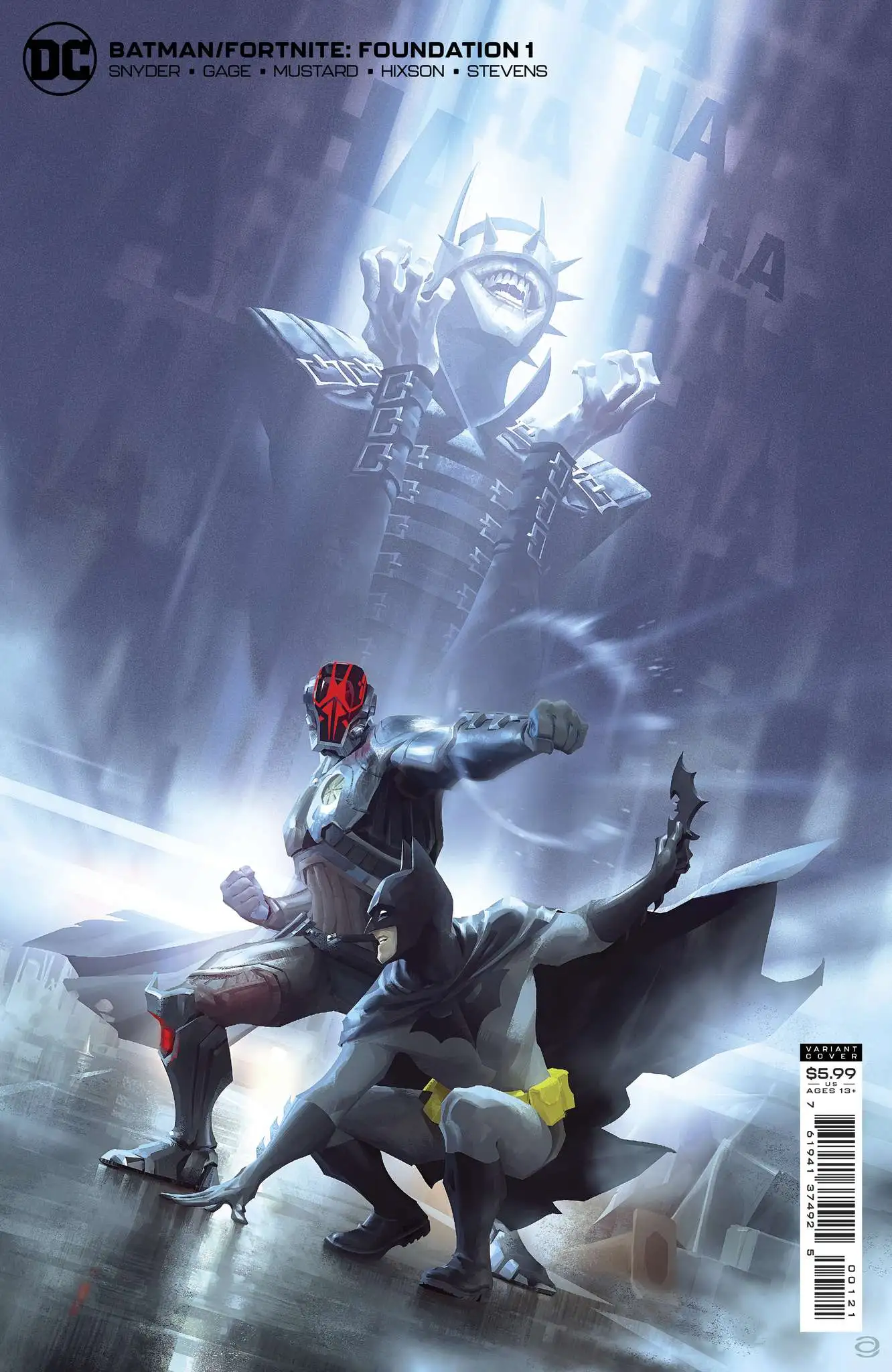 DC Comics Batman Fortnite Foundation 1 Comic Book Alex Garner Variant  Cover, Comes with Virtual Item Code to Redeem The Batman Who Laughs Outfit  - ToyWiz